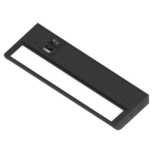 Nora Lighting NUDA-10TW 10" 120V Adjustable LEDUR Under Cabinet with Selectable CCT, Black