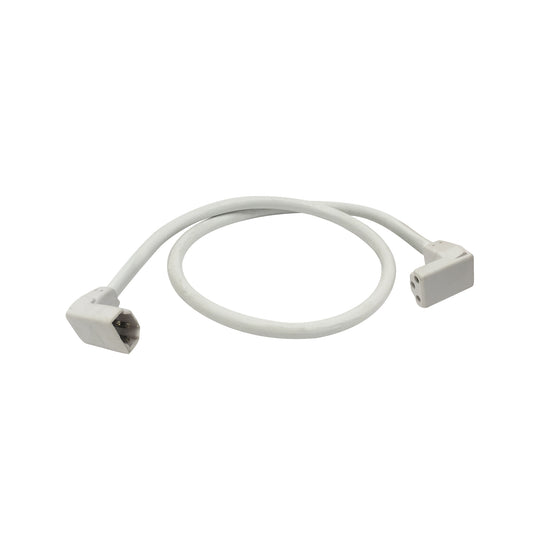 Nora Lighting NULSA-206-90 90 Degree Jumper Cable for NULS, White Finish, 12"