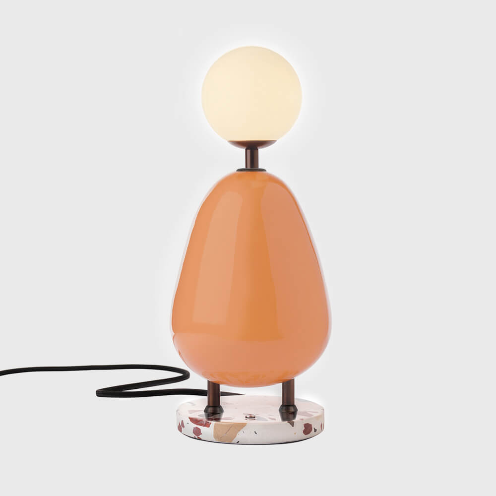 Nancie table lamp in Smokey Rose by Viso