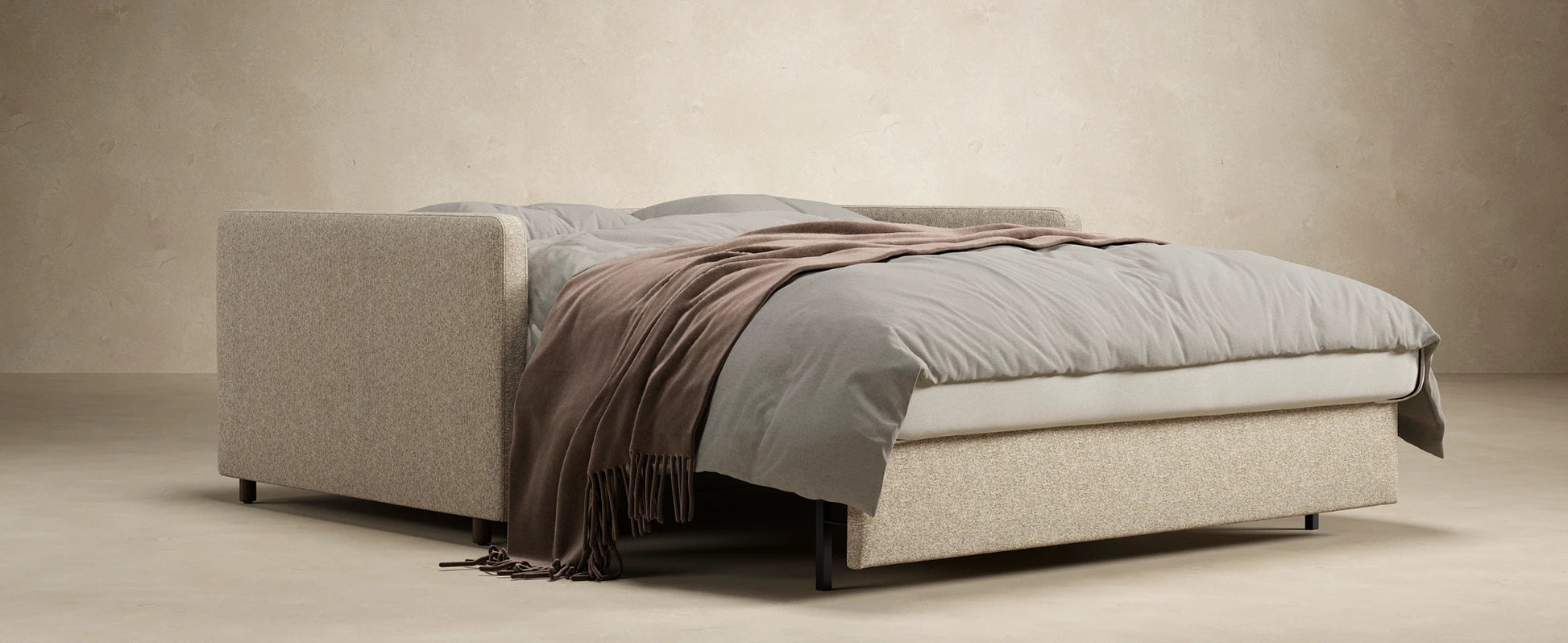 Full-size convertible sofa for apartments, guest rooms and home offices