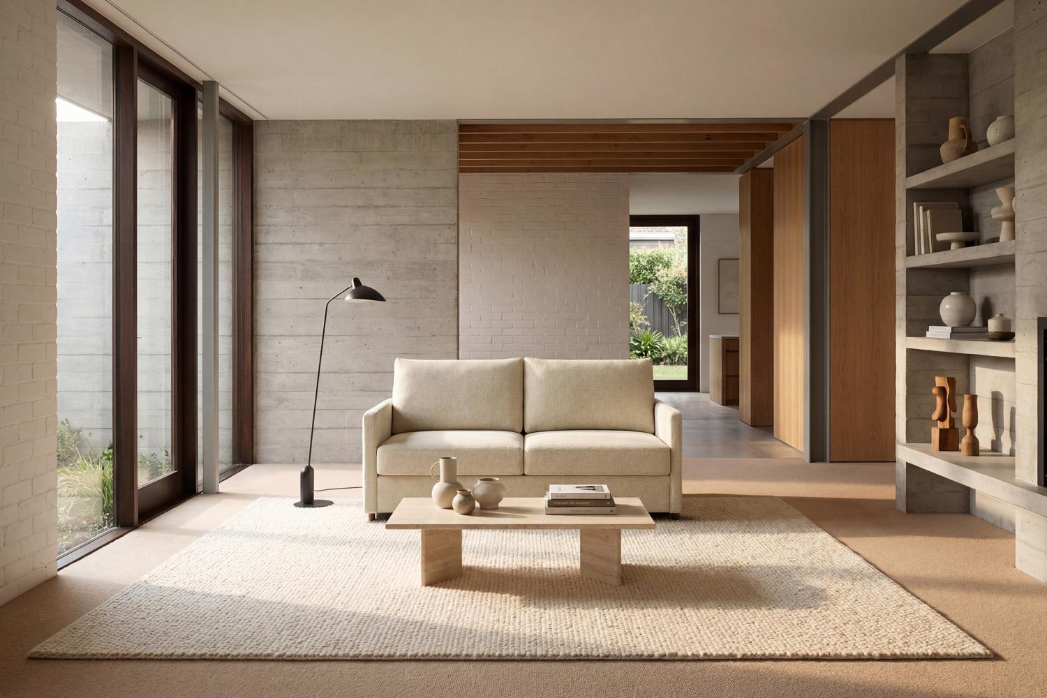 Neah full-size sleeper sofa with comfortable Double Spring support