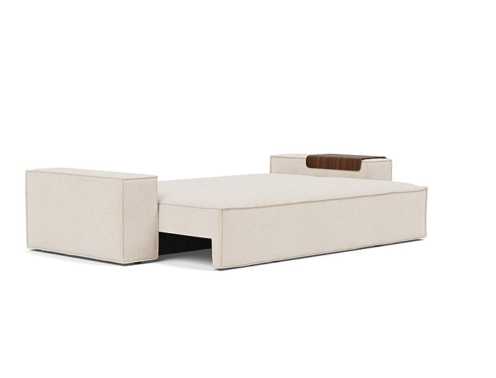 Innovation Living Adario sofa bed showing premium 255 Basmati upholstery