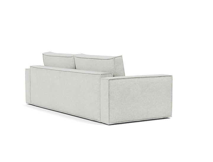 Modern Scandinavian Newilla sleeper sofa in 256 Adario Fog fabric