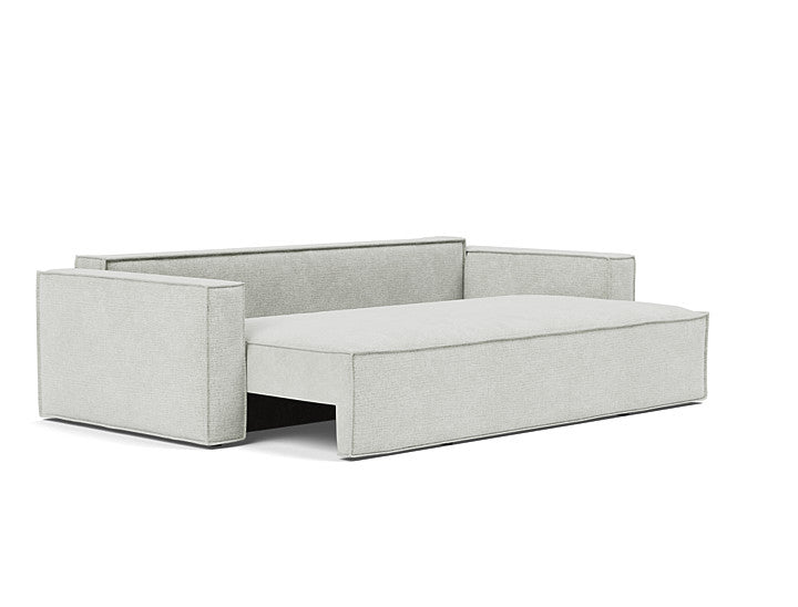 Newilla sleeper sofa with full-size sleeping surface in 256 Adario Fog upholstery