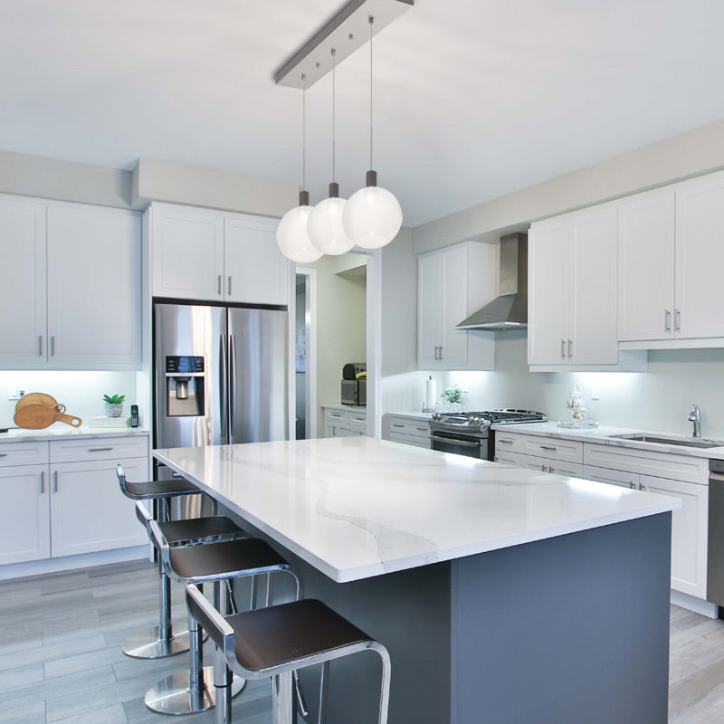 Modern ceiling pendant light for kitchens and dining spaces