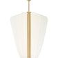 Visual Comfort Nyra 42 Chandelier Plated Brass
