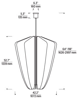 Visual Comfort Nyra 42 Chandelier 