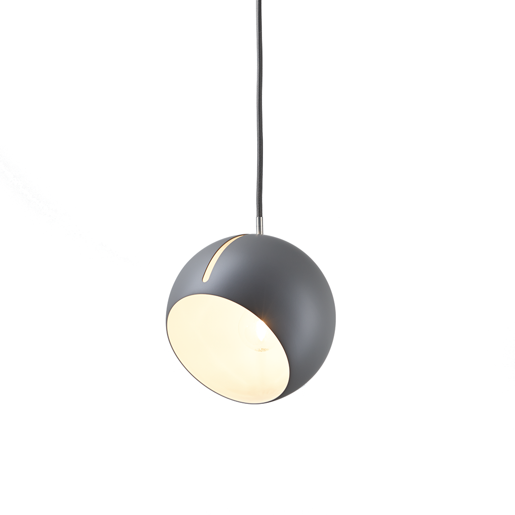 Nyta Tilt Globe in matte gray – adjustable pendant light, photo 7