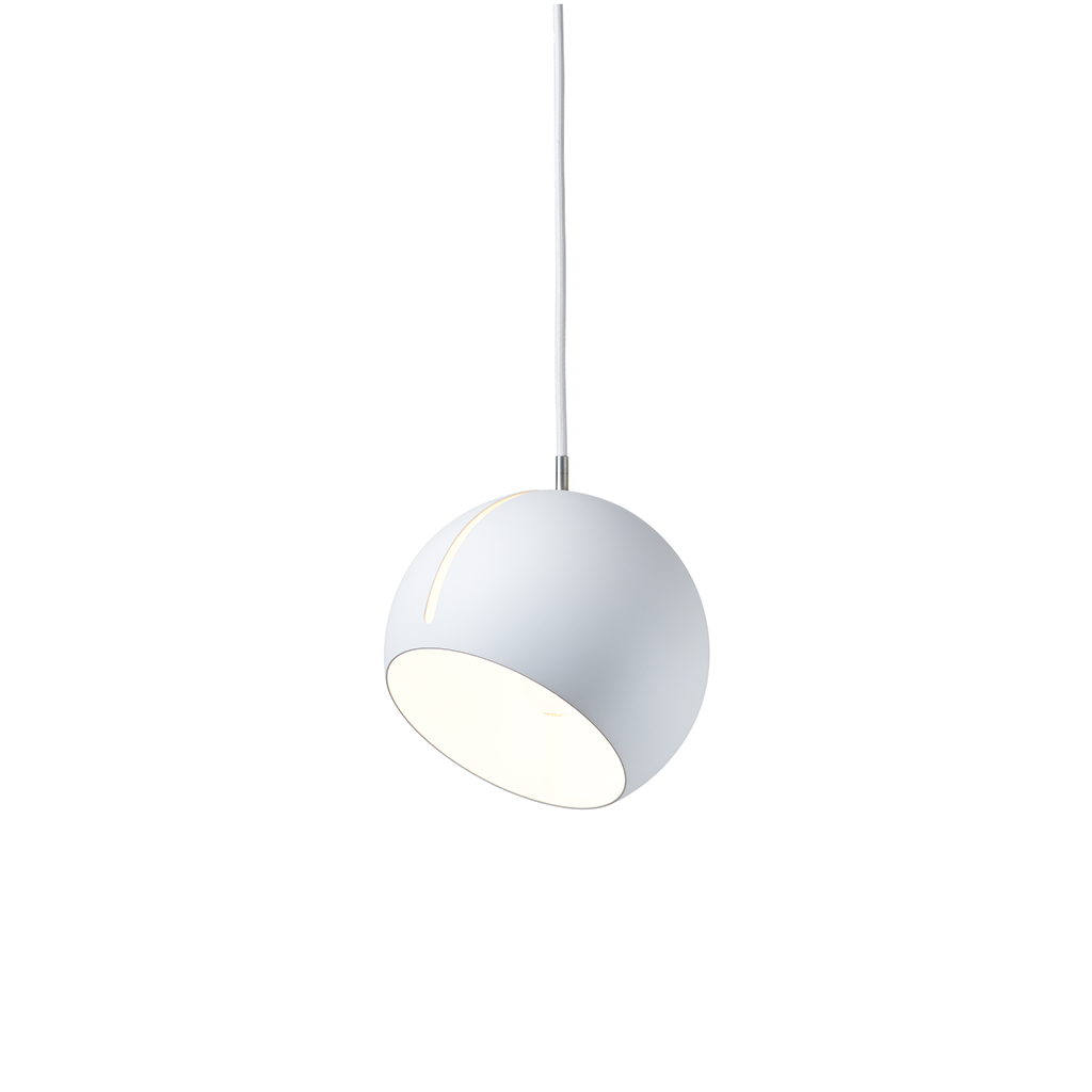 Nyta Tilt Globe in matte white – adjustable pendant light, photo 5