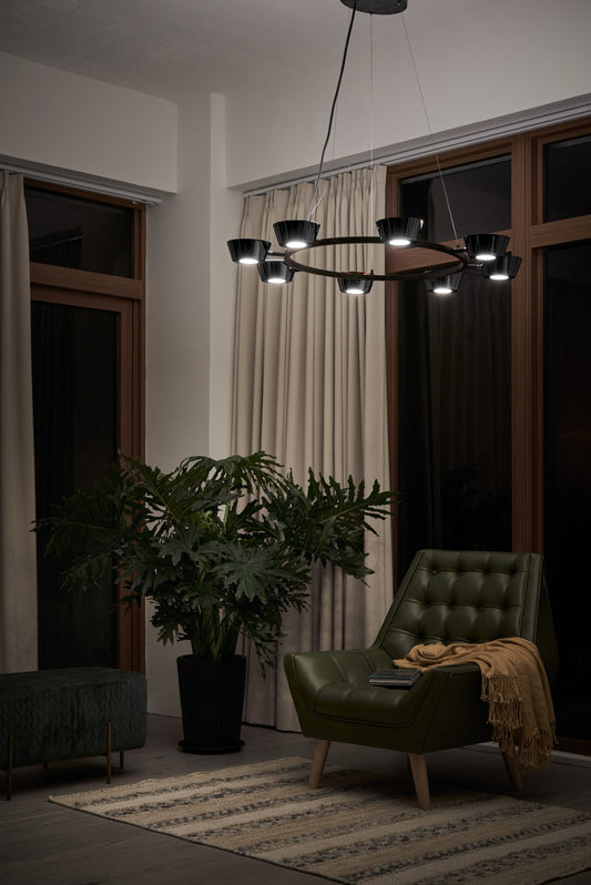 Seed Design Olo Pc8 Pendant Sld 130Pc8 Bk