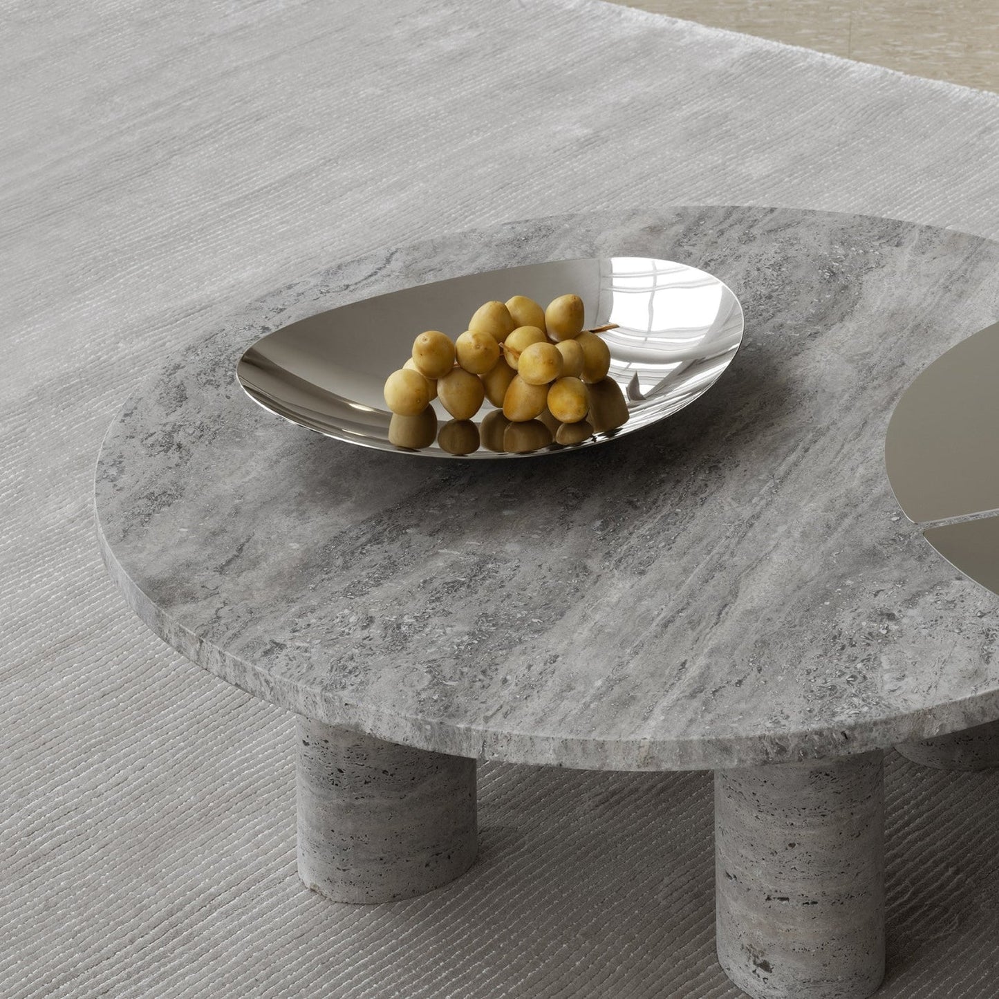 blomus Ondea Bowl, Tray Stainless Steel Small 13.4", 34 cm Polished