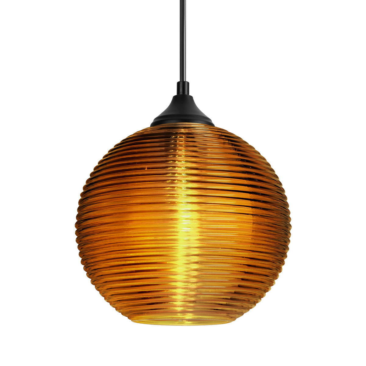 Besa Kristall 8 outdoor cord pendant option – Amber