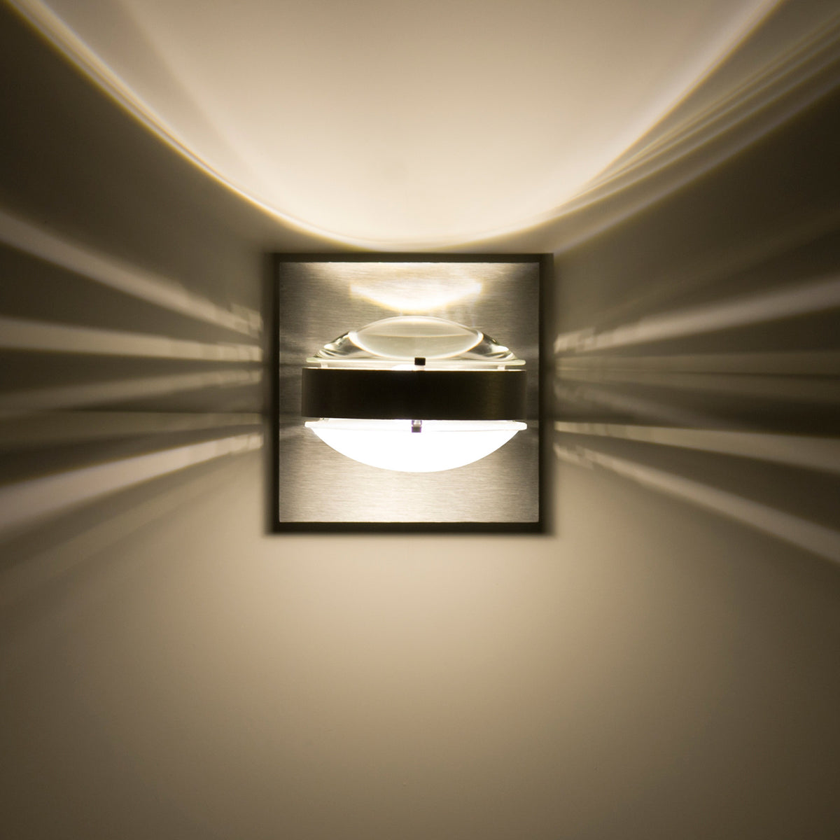 Besa Optos wall sconce option – Clear / Frost