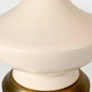 Classic design of the Oliver Cordless Table Lamp in Antique Brass