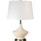 Oliver Ivory Cordless Table Lamp Brushed Nickel in a minimalist interior