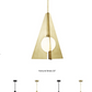 Visual Comfort Orbel Pyramid Grande Modern Geometric Ceiling Light 