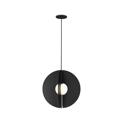 Visual Comfort Orbel Round Pendant Light Matte Black