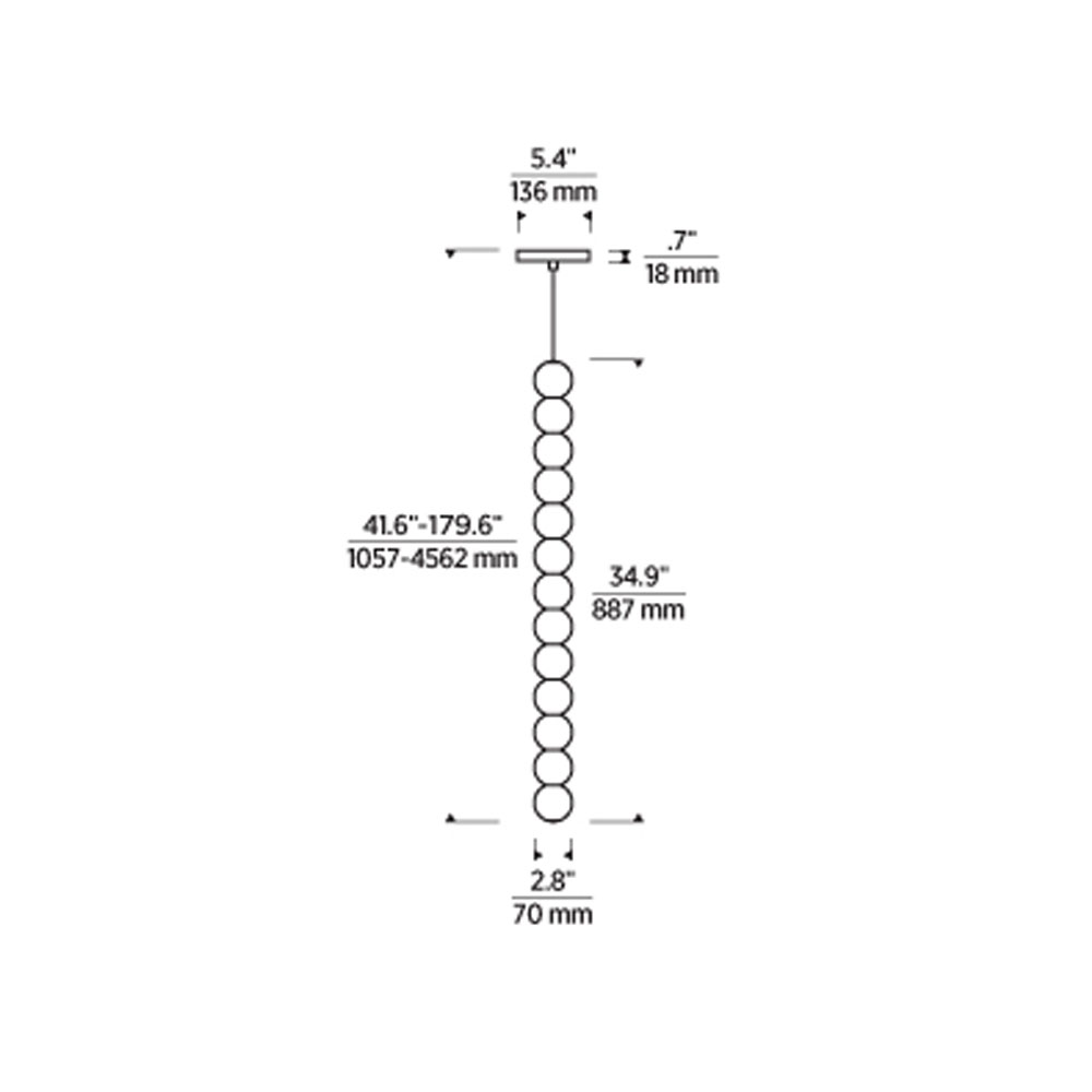 Visual Comfort Orbet 13 Light Pendant Light Natural Brass