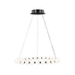 Visual Comfort Orbet 30 Chandelier Nigthshade Black