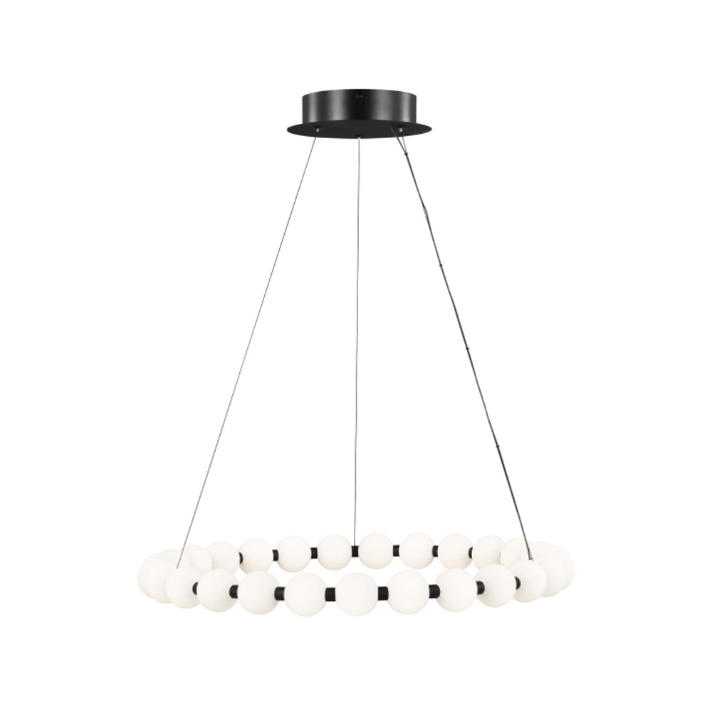 Visual Comfort Orbet 30 Chandelier Nigthshade Black