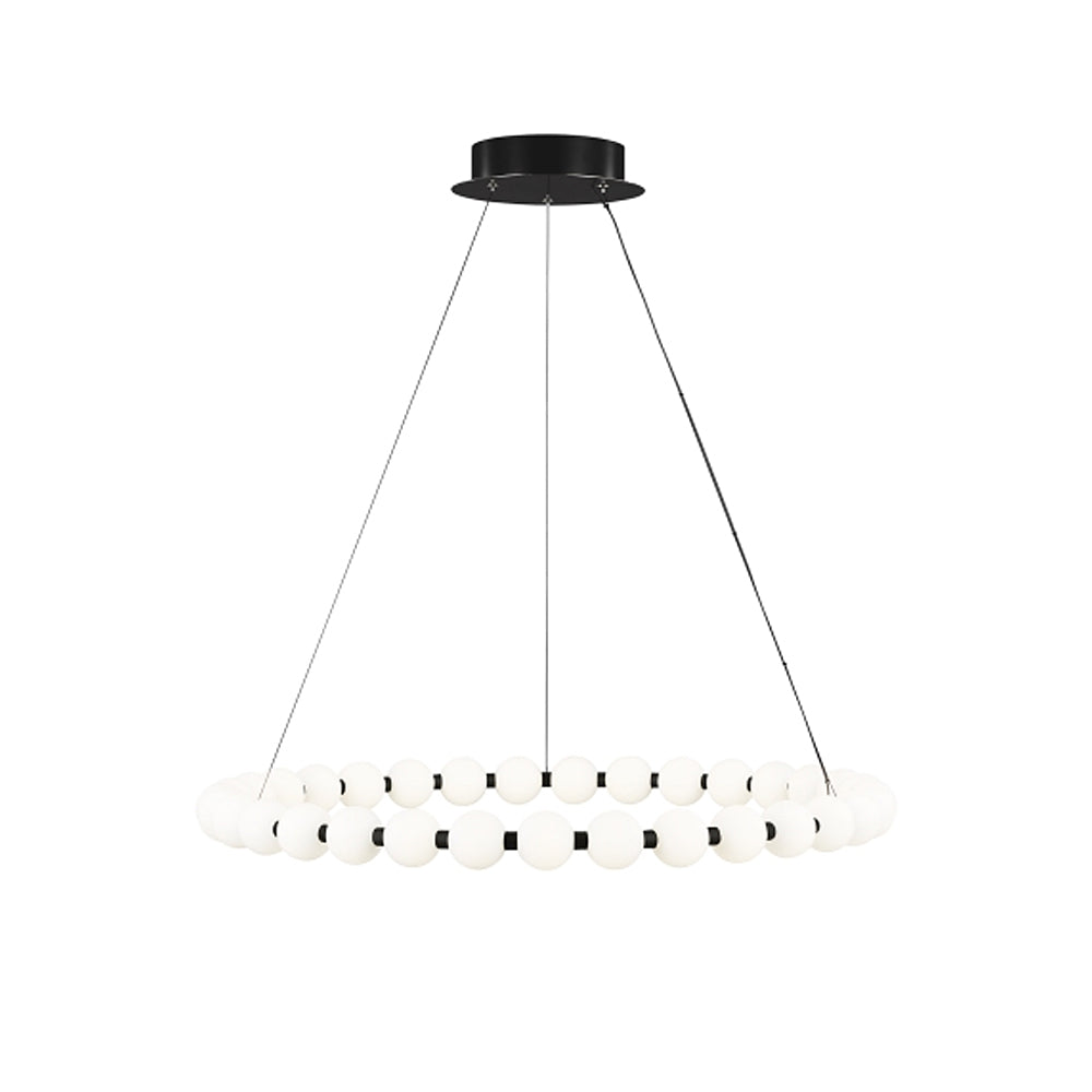 Visual Comfort Orbet 36 Chandelier Nigthshade Black