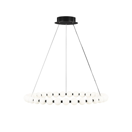 Visual Comfort Orbet 36 Chandelier Nigthshade Black