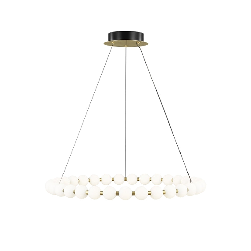 Visual Comfort Orbet 36 Chandelier Polished Nickel