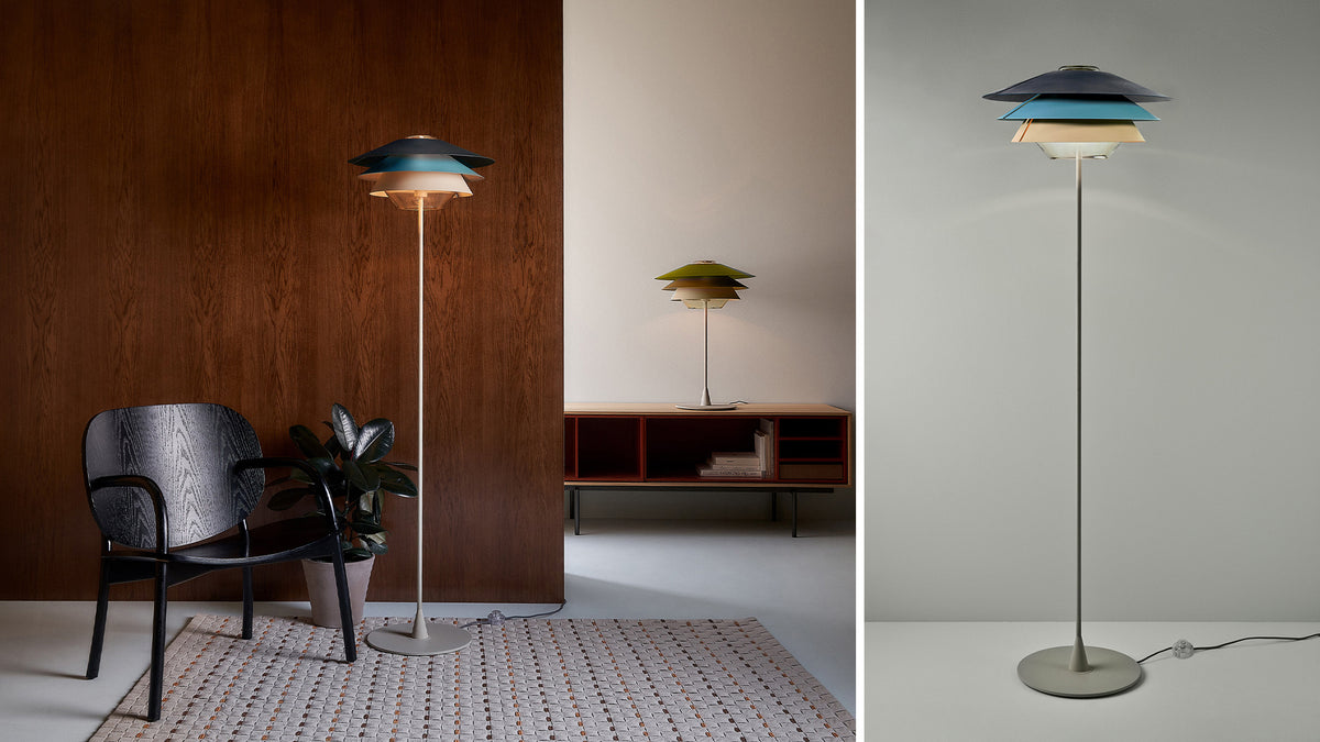 Overlay F floor lamp by Tim Brauns
