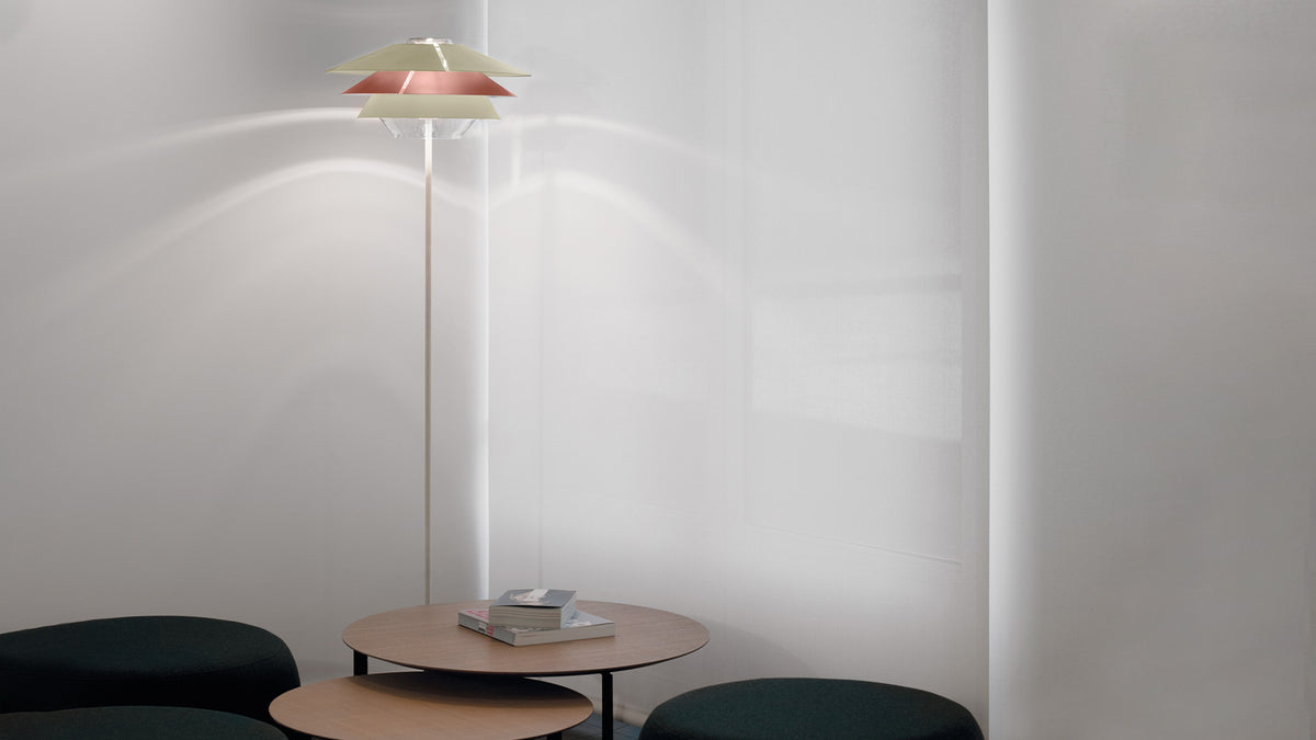 Overlay F floor lamp by Tim Brauns
