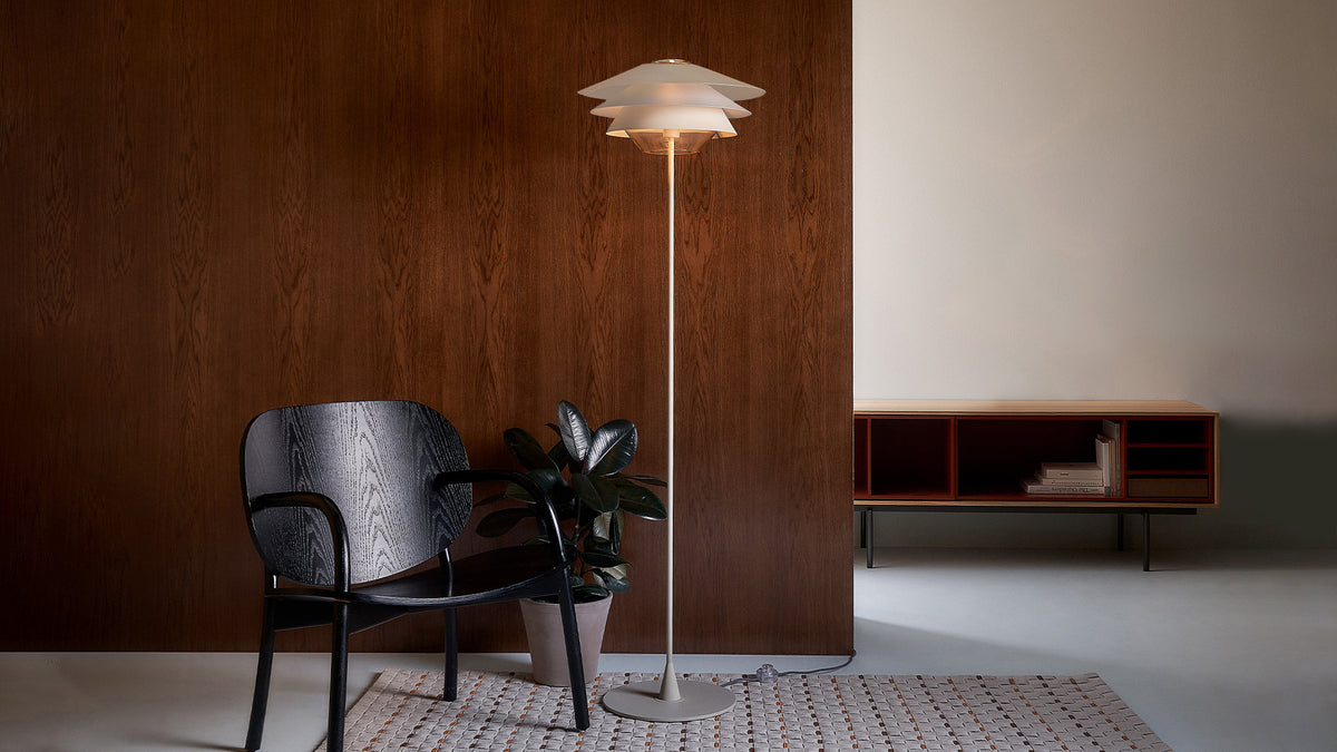 Overlay F floor lamp by Tim Brauns