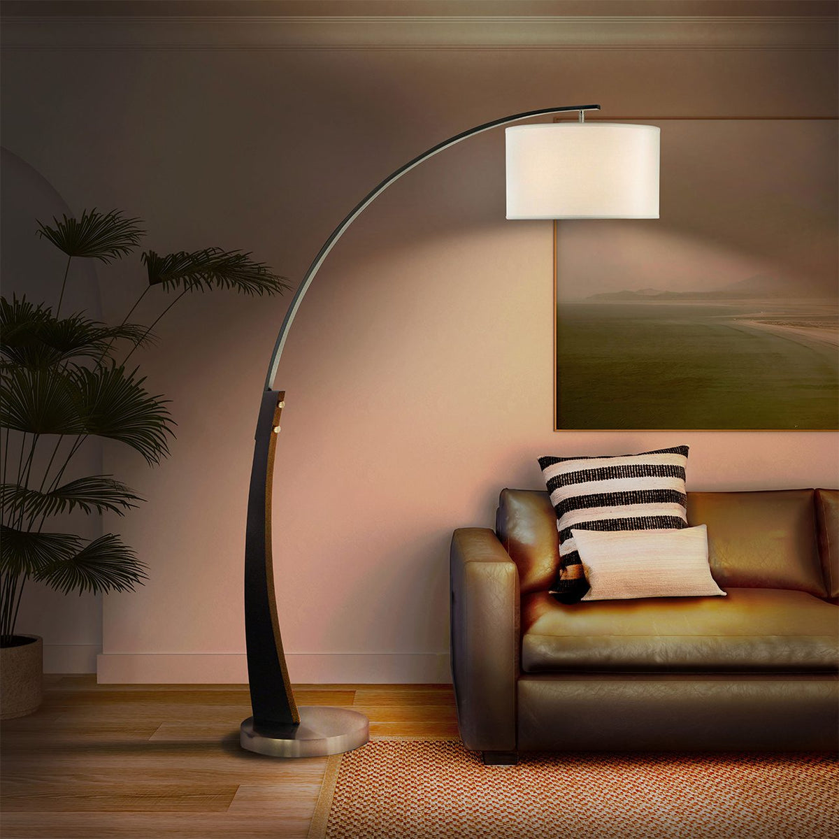 Plimpton Arc Floor Lamp by Nova of California – view 1