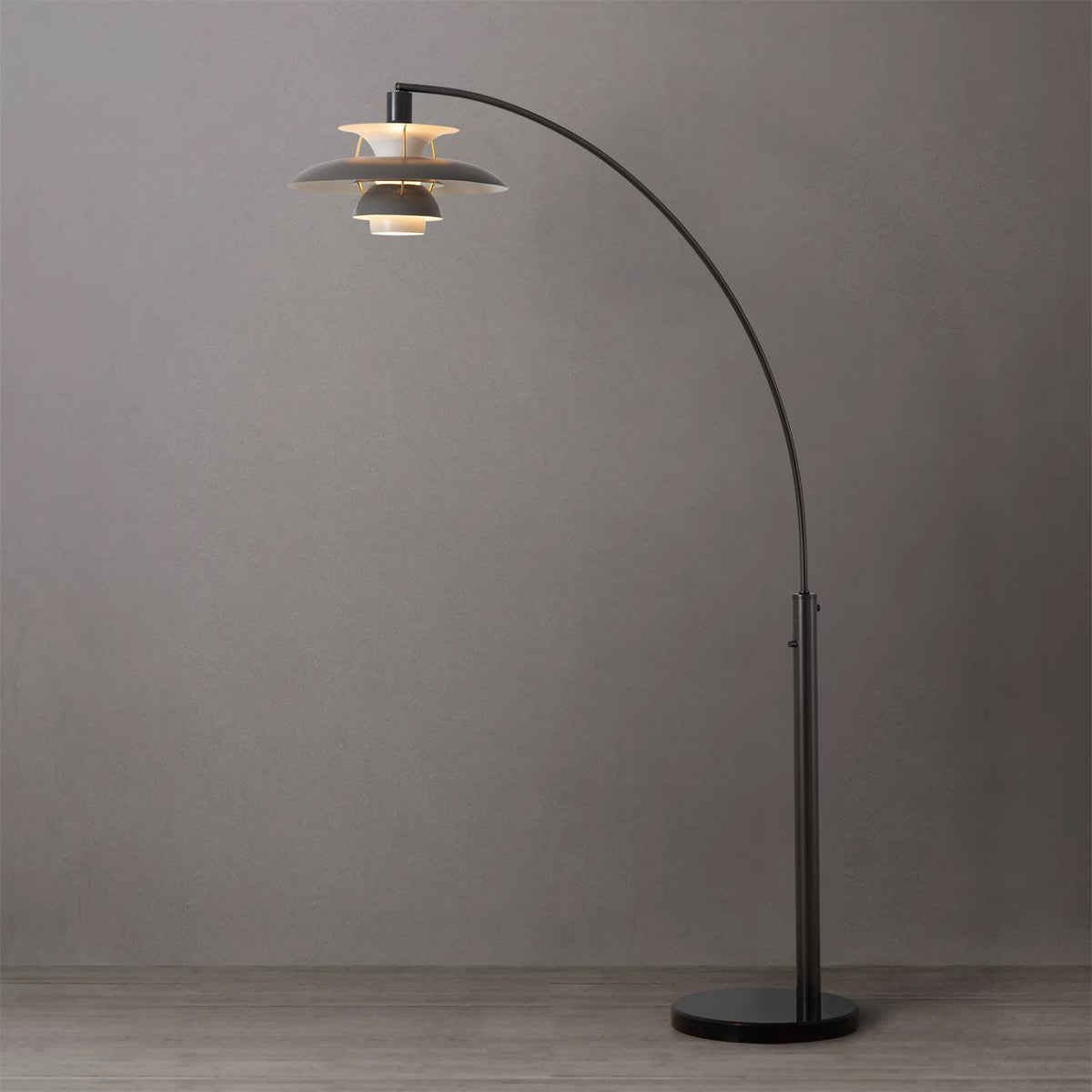 Palm Springs 1-Light Arc Floor Lamp by Nova of California, Default – view 2