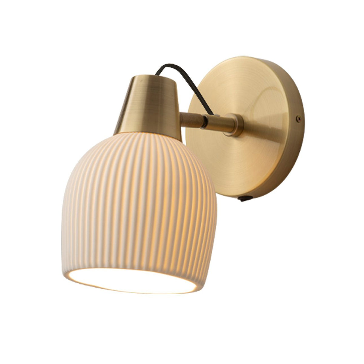 Petaluma Bone Porcelain Wall Sconce by Nova of California – view 4