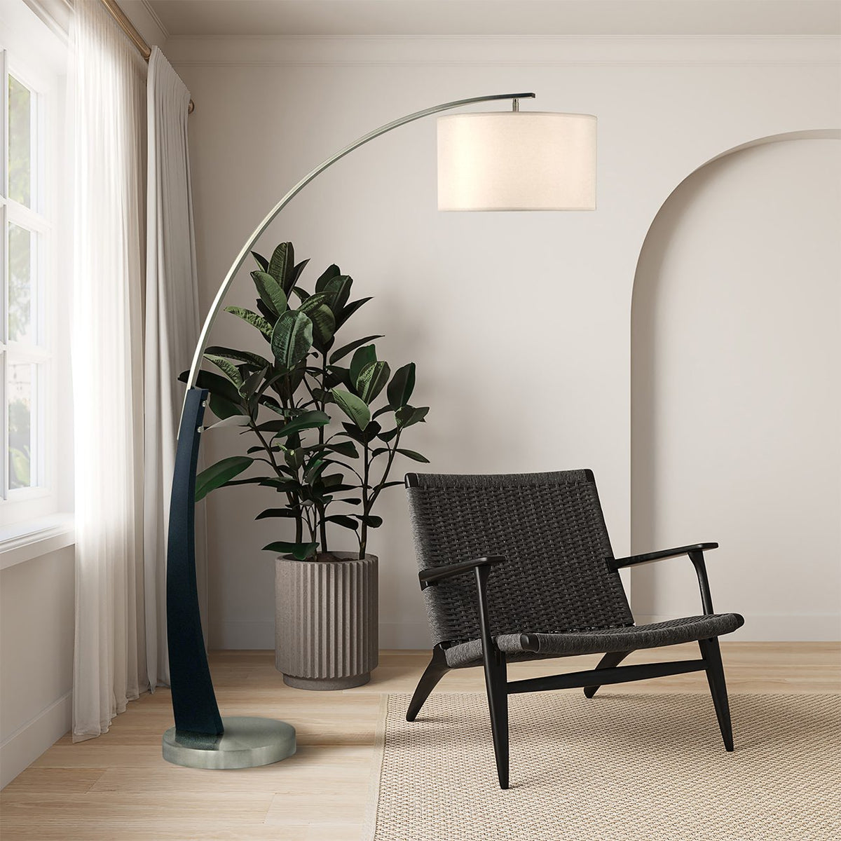 Plimpton Arc Floor Lamp by Nova of California – view 5