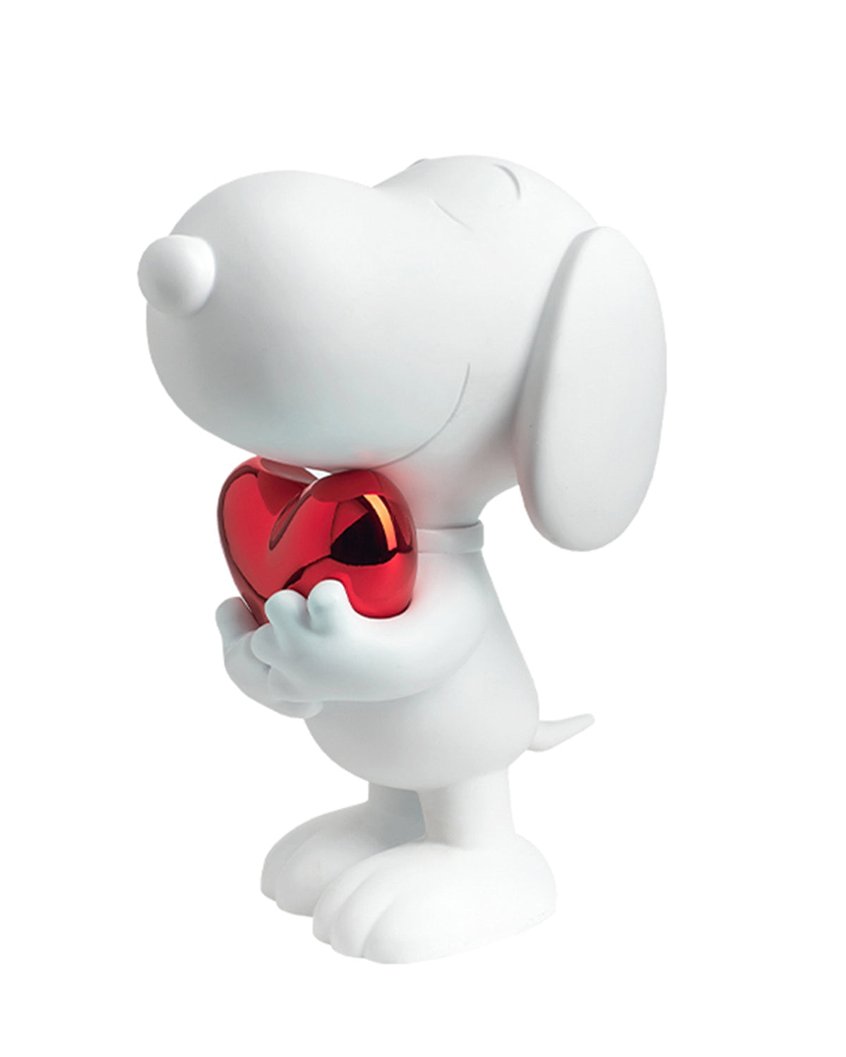 Leblon Delienne Snoopy Heart sculpture in White & Red, 11 inch – view 2