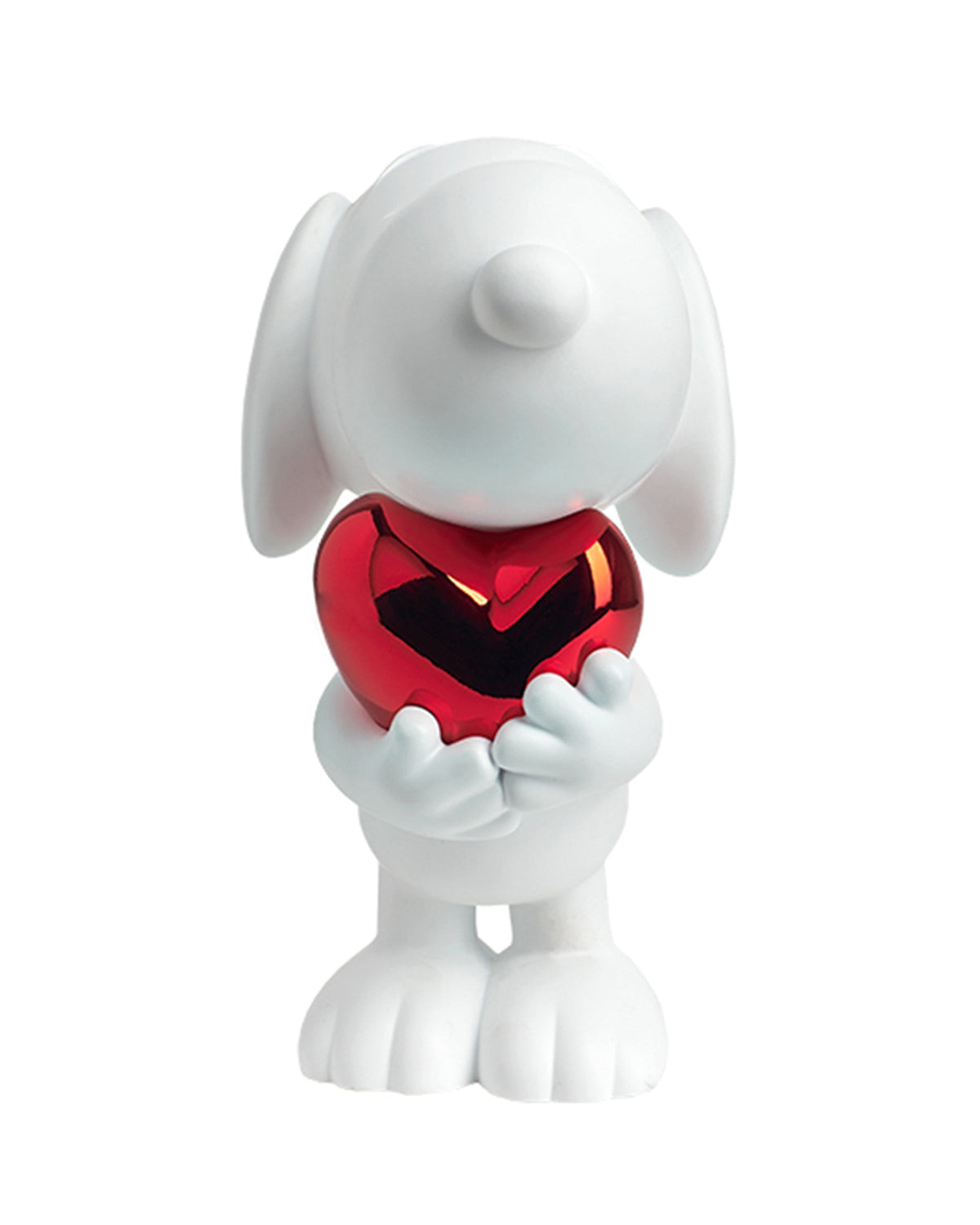 Leblon Delienne Snoopy Heart sculpture in White & Red, 11 inch – view 3
