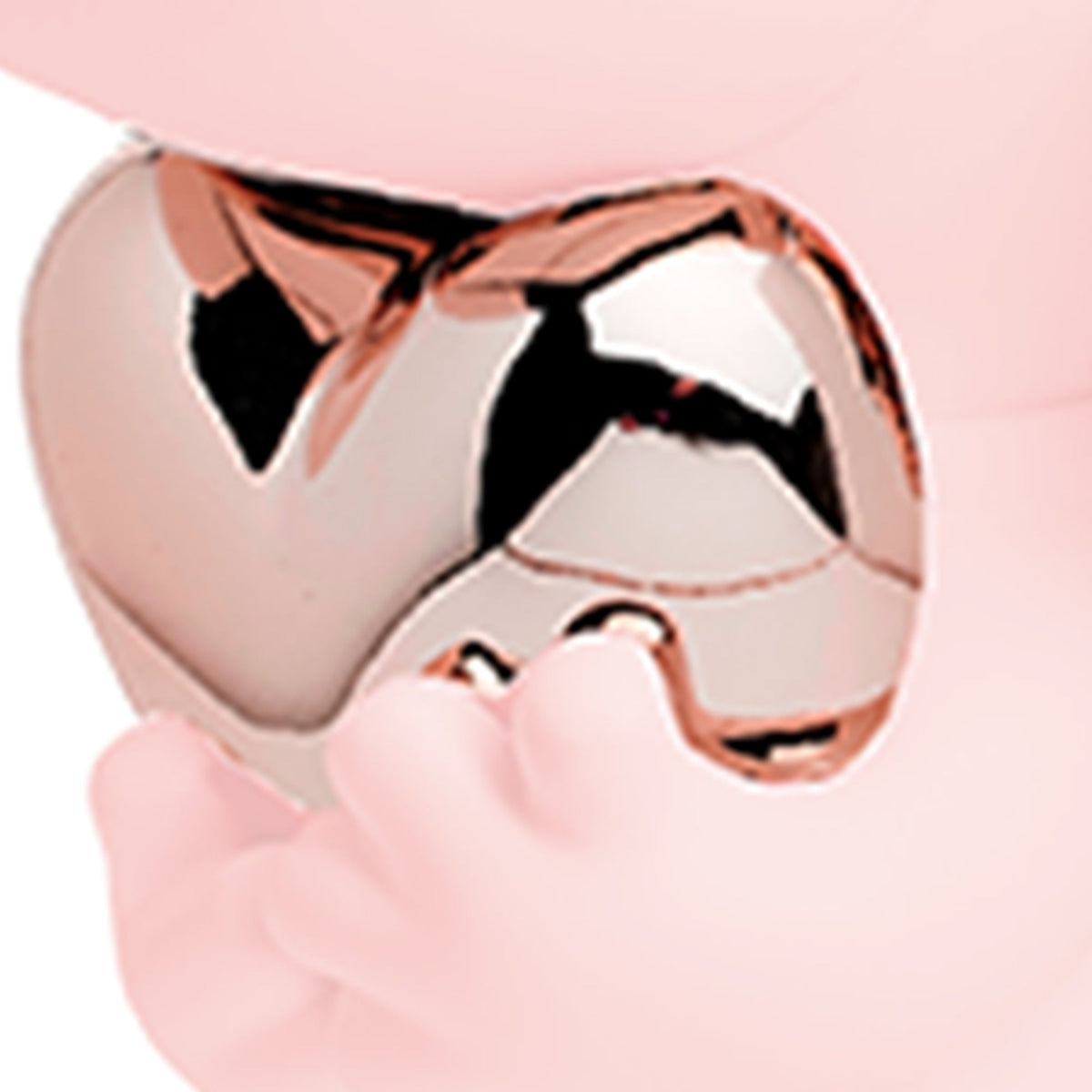 Leblon Delienne Snoopy Heart sculpture in Pastel Pink & Pink Gold, 11 inch – view 6