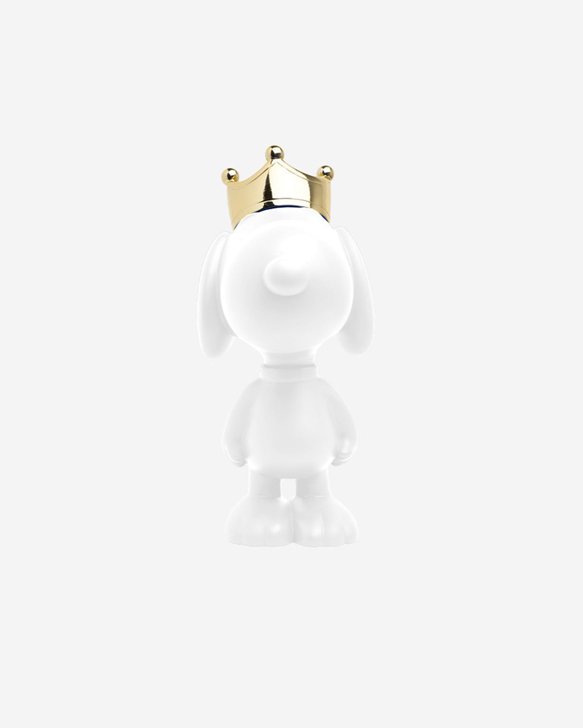 Leblon Delienne Snoopy Crown sculpture in White & Gold, 12 inch