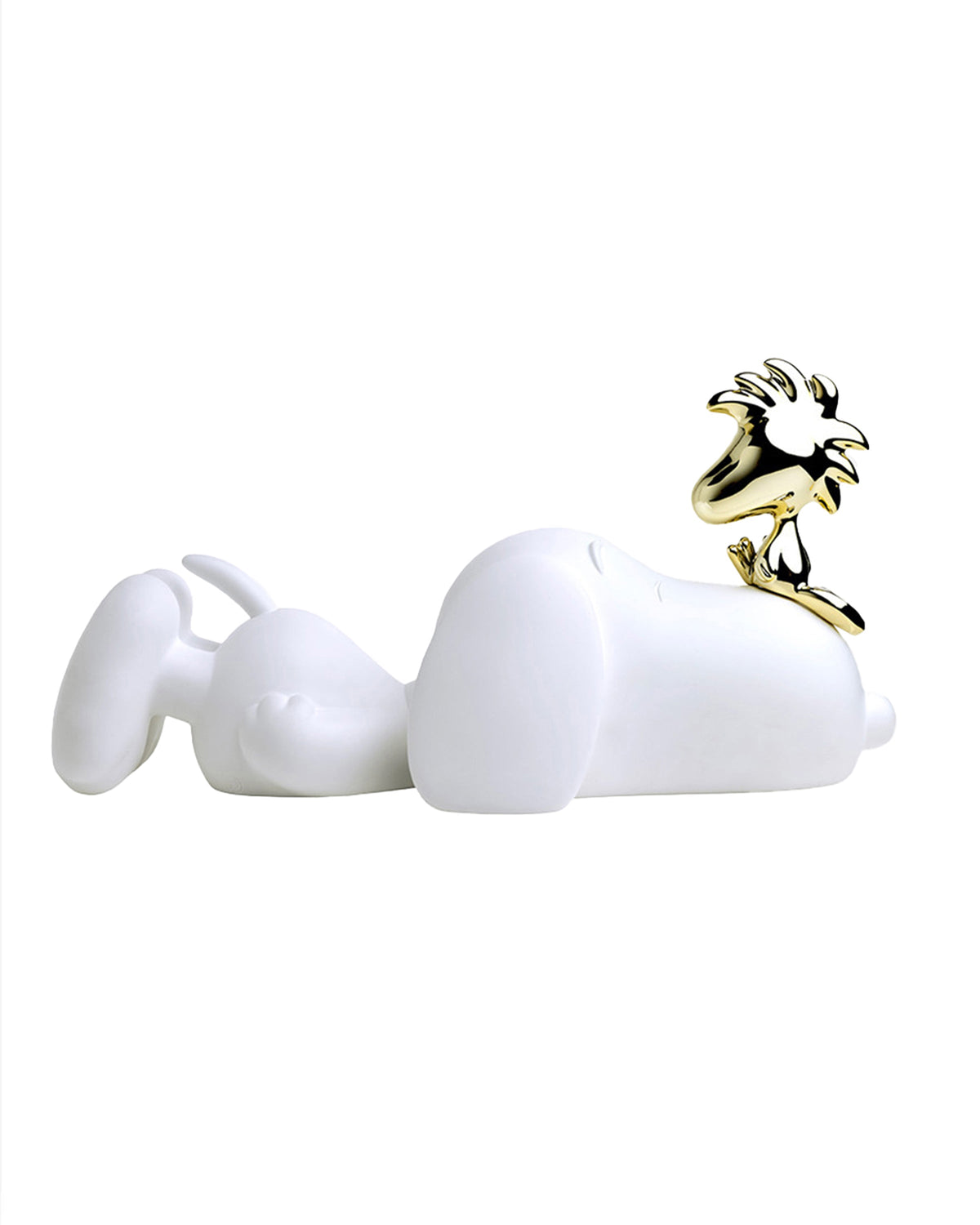 Leblon Delienne Snoopy & Woodstock sculpture in White & Gold, 13 inch – view 2