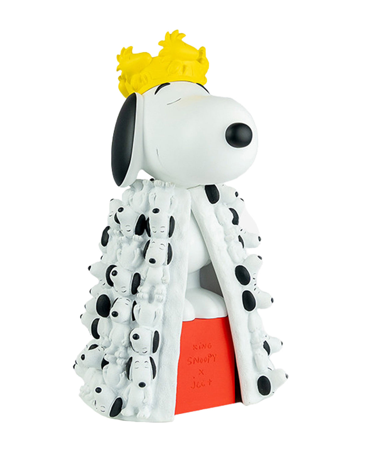 Leblon Delienne King Snoopy by Jean-Charles de Castelbajac sculpture in Multicolor (white, black, red & yellow), 17 inch – view 2
