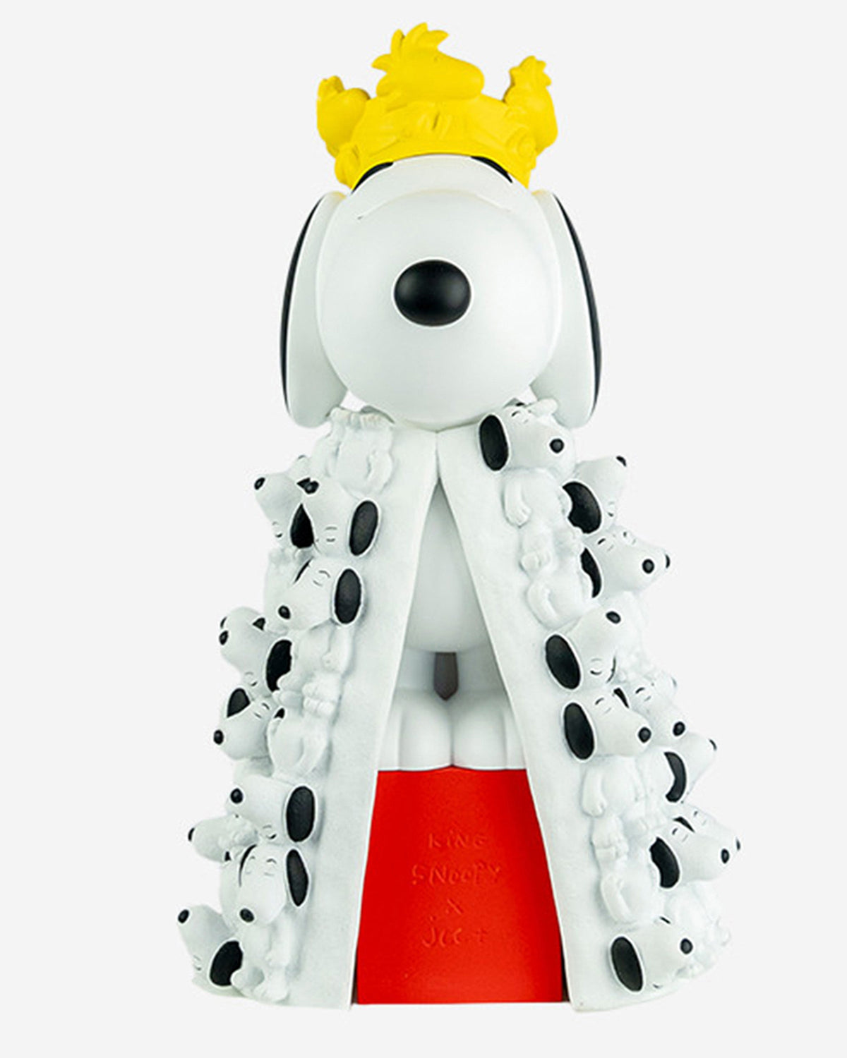 Leblon Delienne King Snoopy by Jean-Charles de Castelbajac sculpture in Multicolor (white, black, red & yellow), 17 inch – view 5