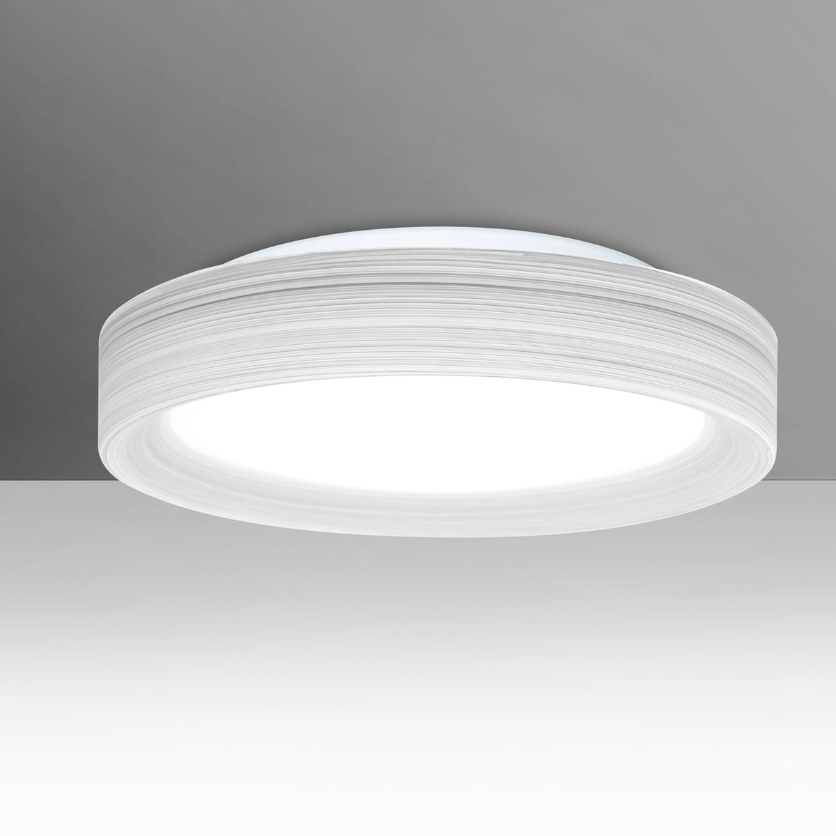 Besa Pella 16 flush mount – Chalk glass, studio view