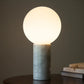 Pablo Designs Pilar Table Lamp Carrara White Marble