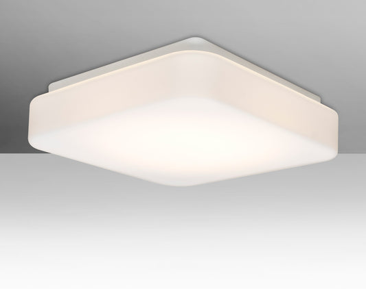 Besa Primo 11 square flush mount, studio view (Besa photographs the Primo 14; the Primo 11 is the same design, smaller)