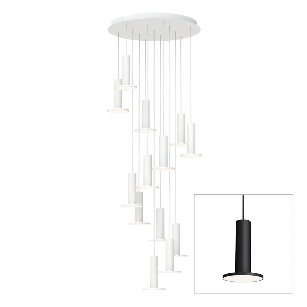 Pablo Designs Cielo Plus chandelier – 13 Lights, Black