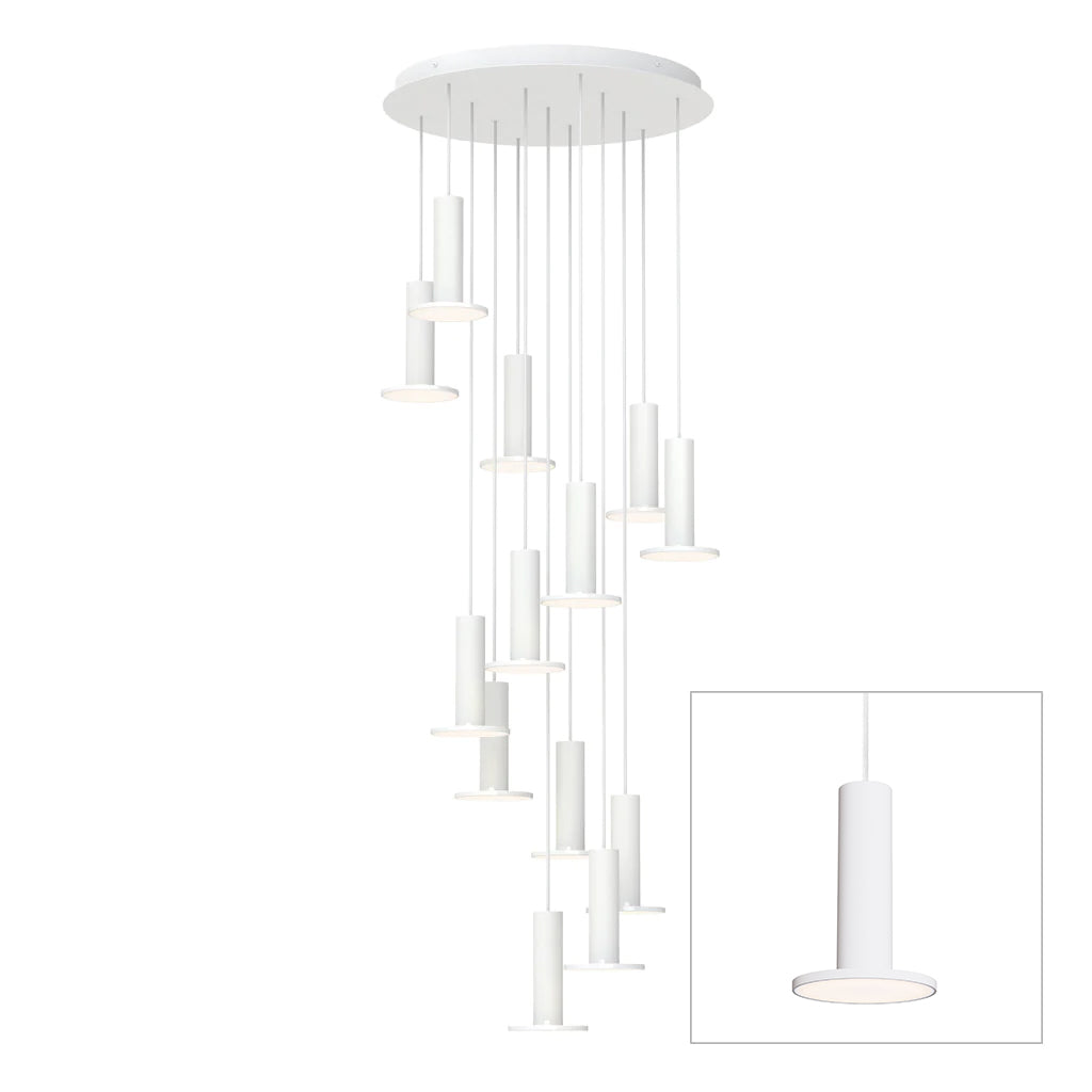 Pablo Designs Cielo Plus chandelier – 13 Lights, White
