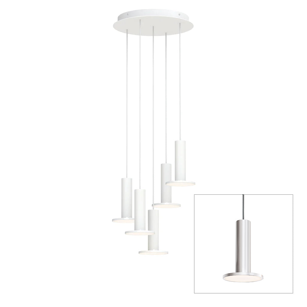 Pablo Designs Cielo Plus chandelier – 5 Lights, Silver