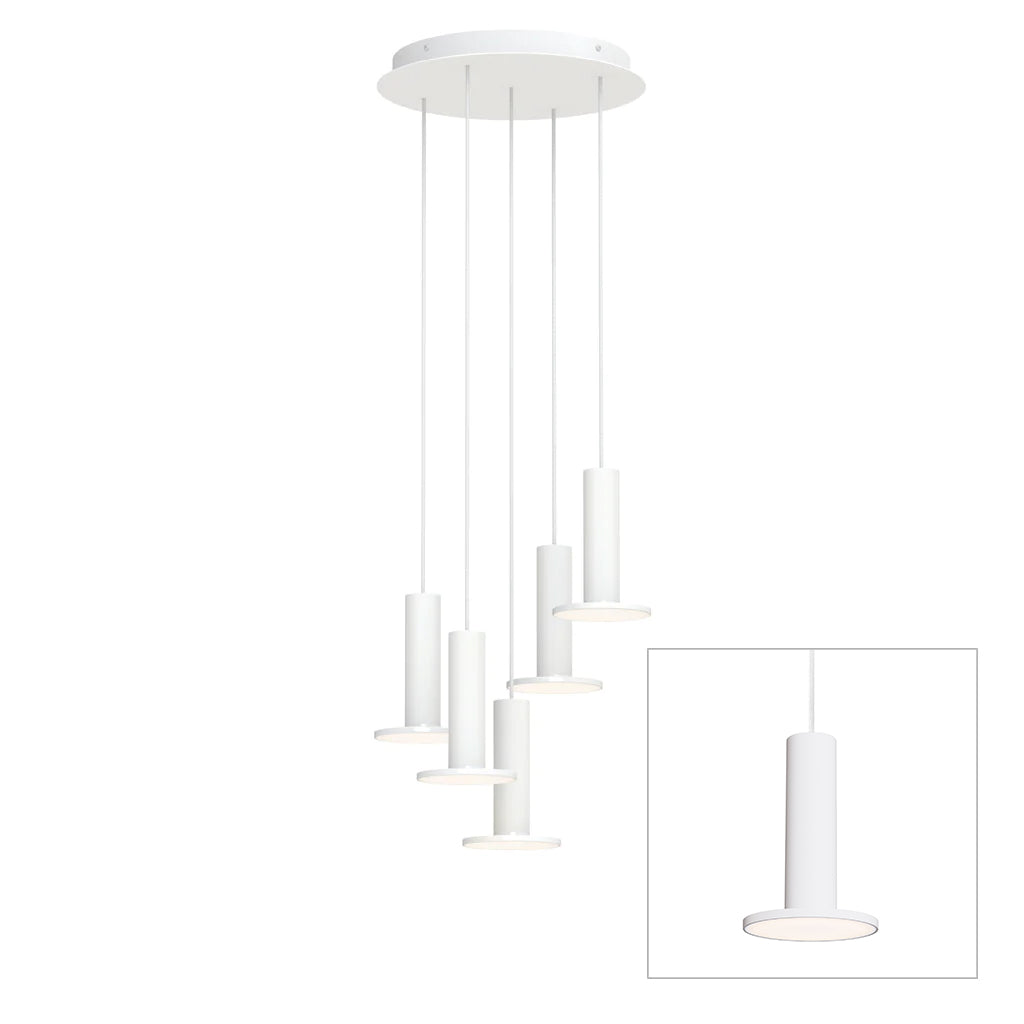 Pablo Designs Cielo Plus chandelier – 5 Lights, White