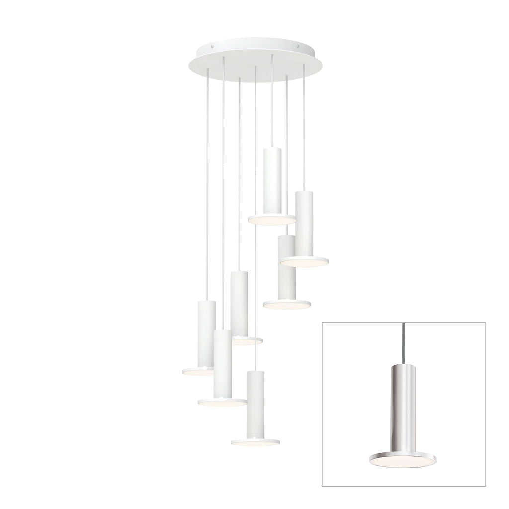 Pablo Designs Cielo Plus chandelier – 7 Lights, Silver