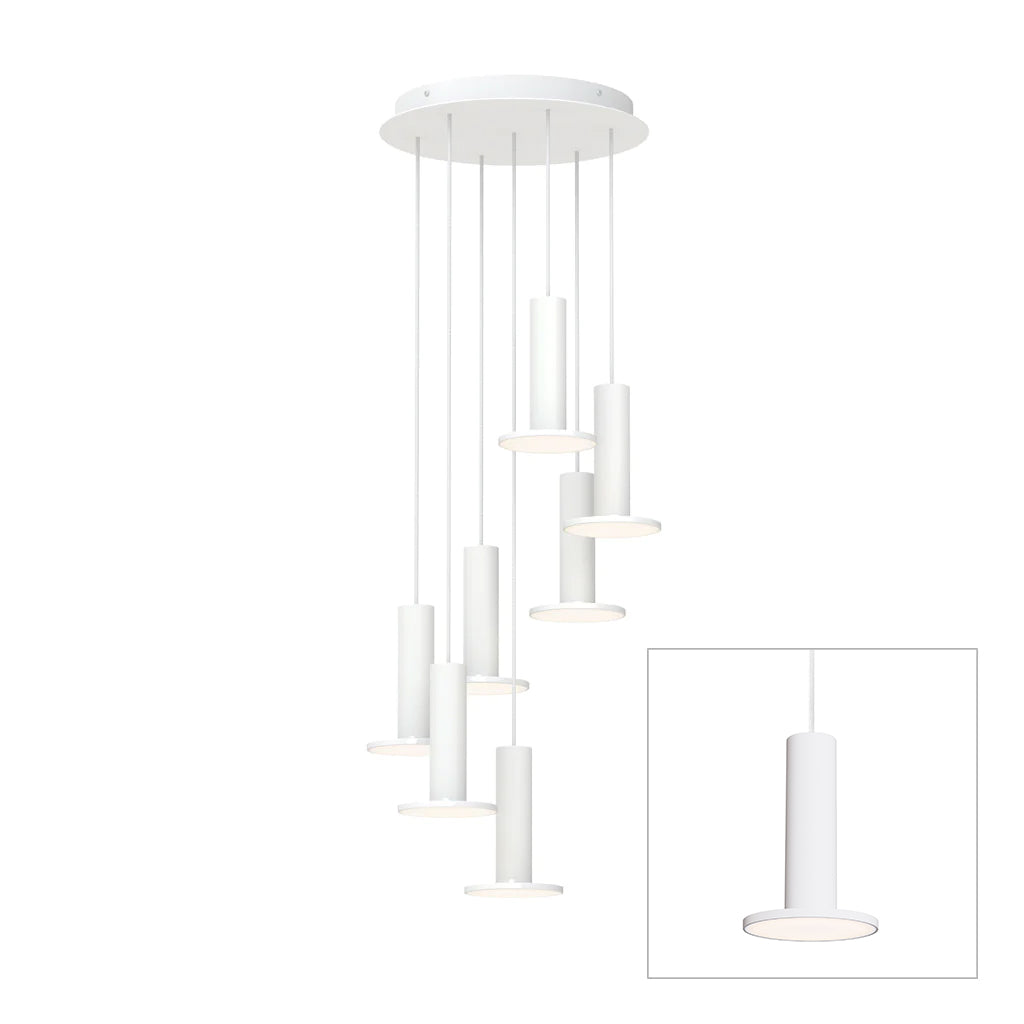 Pablo Designs Cielo Plus chandelier – 7 Lights, White